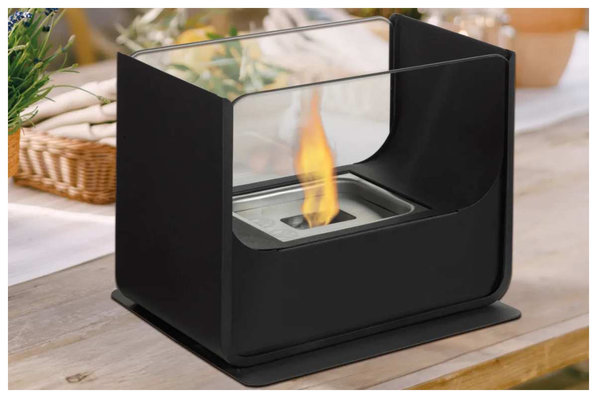 Camino tavolo a etanolo