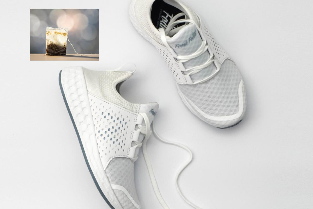 Bustina di tè nelle scarpe