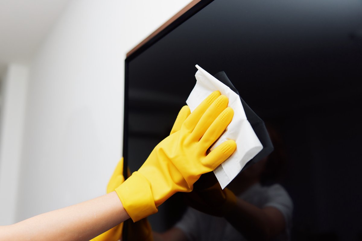 pulizia tv