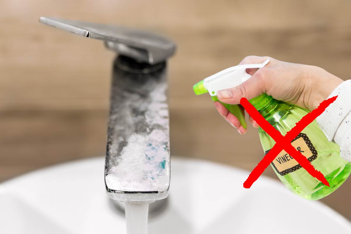calcare x rossa rubinetto aceto
