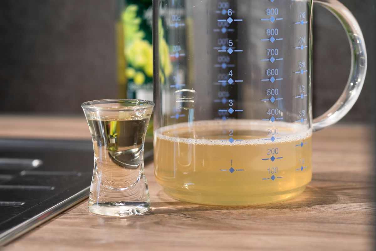 acqua aceto lavvaggio ammollo