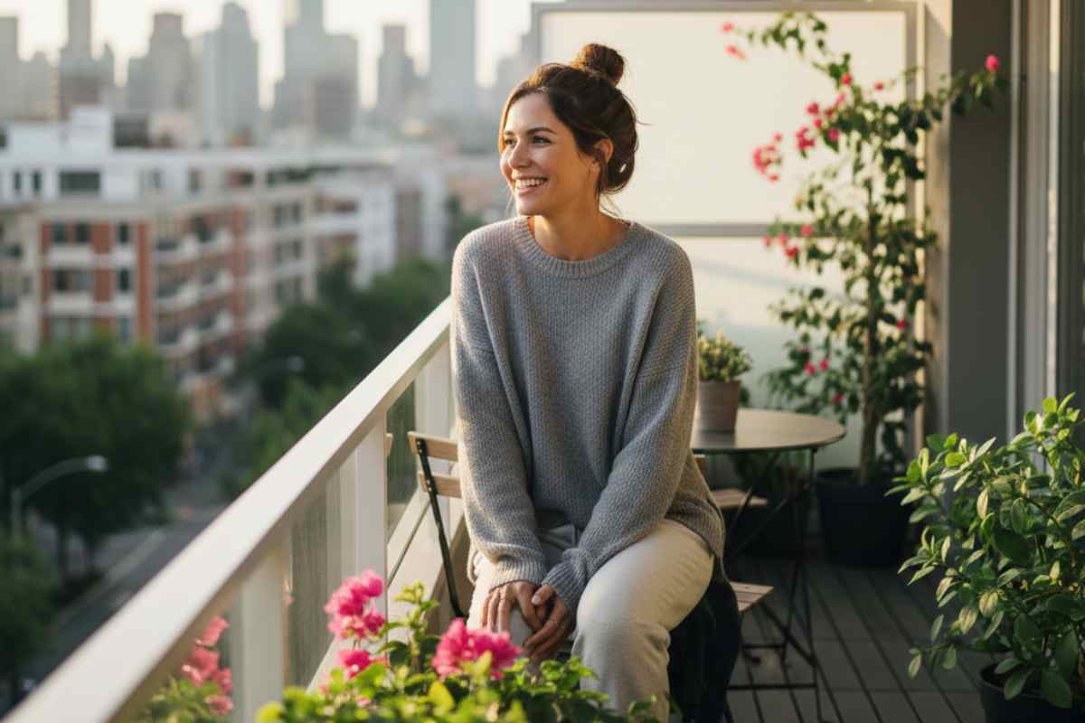 balcone pulito inverno