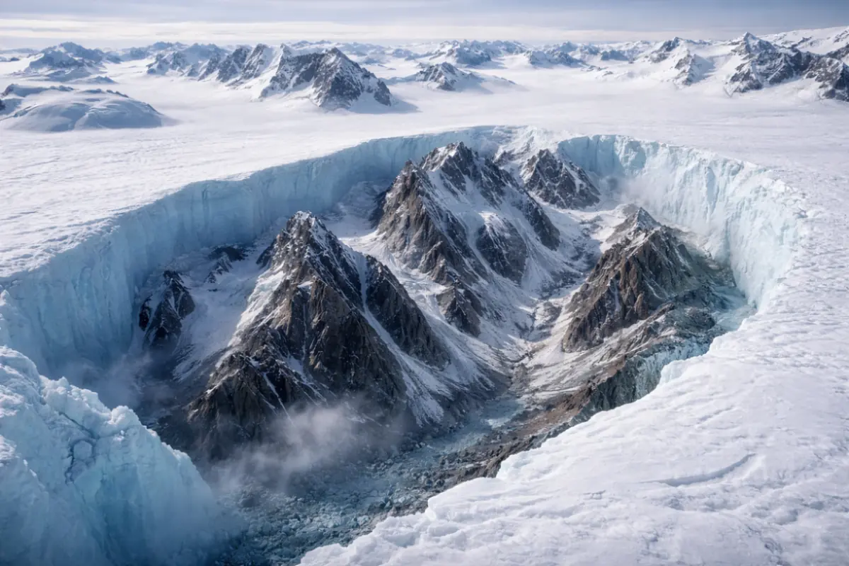 Le vette fantasma sotto l'Antartide
