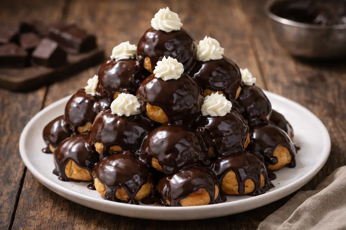 Profiteroles al cioccolato