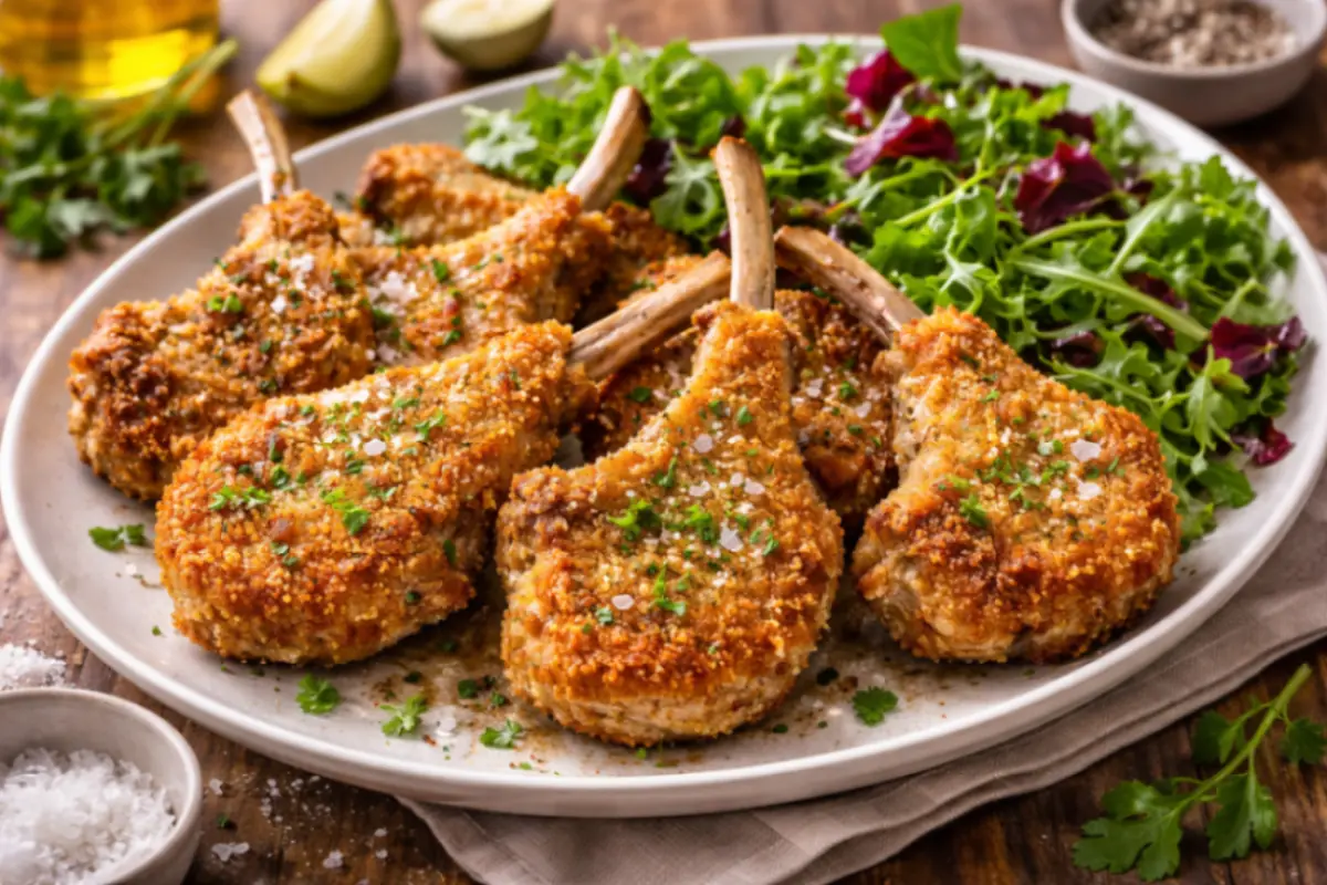 Costolette di agnello impanate