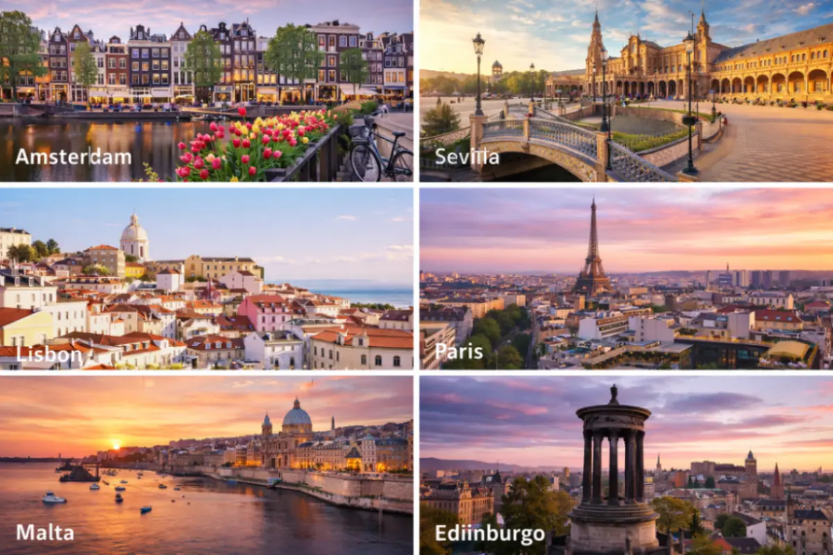Dove andare ad aprile in Europa per un weekend indimenticabile