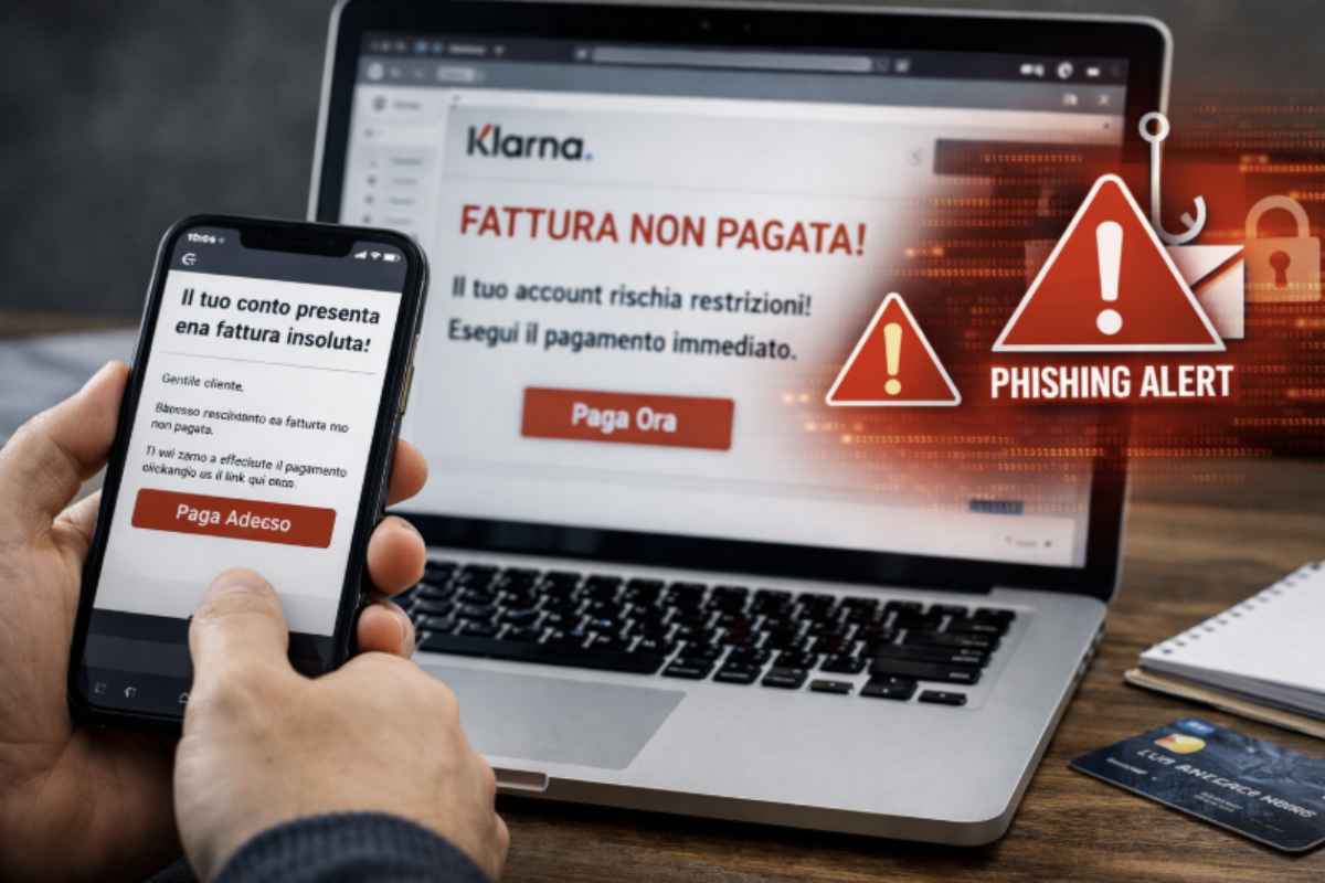 Le associazioni dei consumatori stanno lanciando l’allarme su una nuova campagna di phishing che sfrutta il nome di Klarna