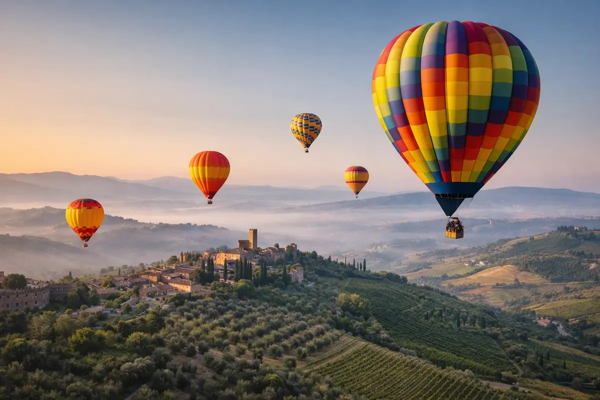 Volare in mongolfiera in Italia