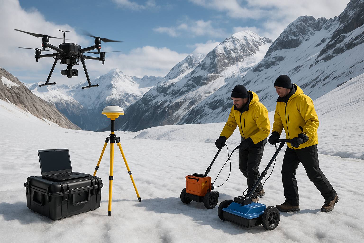 monitoraggio del ghiacciaio