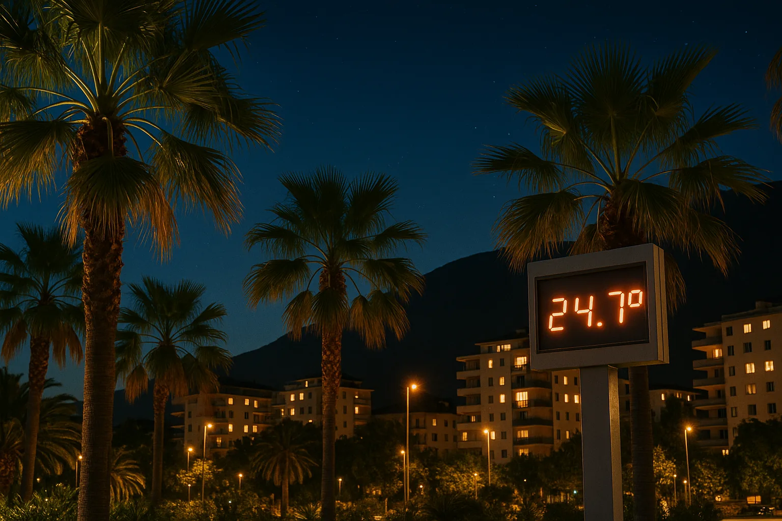 Notte tropicale a Bolzano: temperature anomale a 24,7 gradi